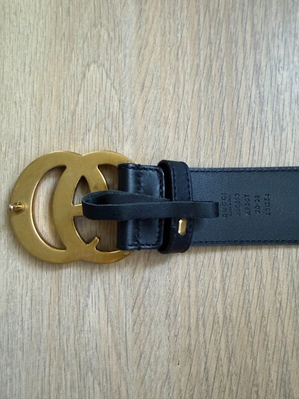Black Leather Gucci Belt - Wide - Picture 3 of 6